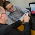 Директор Фонда Евгений Иванов обучает инвалидов работе с Интернет-сервисами