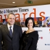Со-учредители проекта "Без границ" Янина Урусова и Тобиас Райзнер на церемонии вручения наград The Moscow Times Award 2014