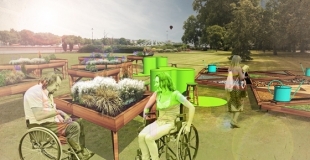 Сенсорный сад-конструктор: столы для экотерапии